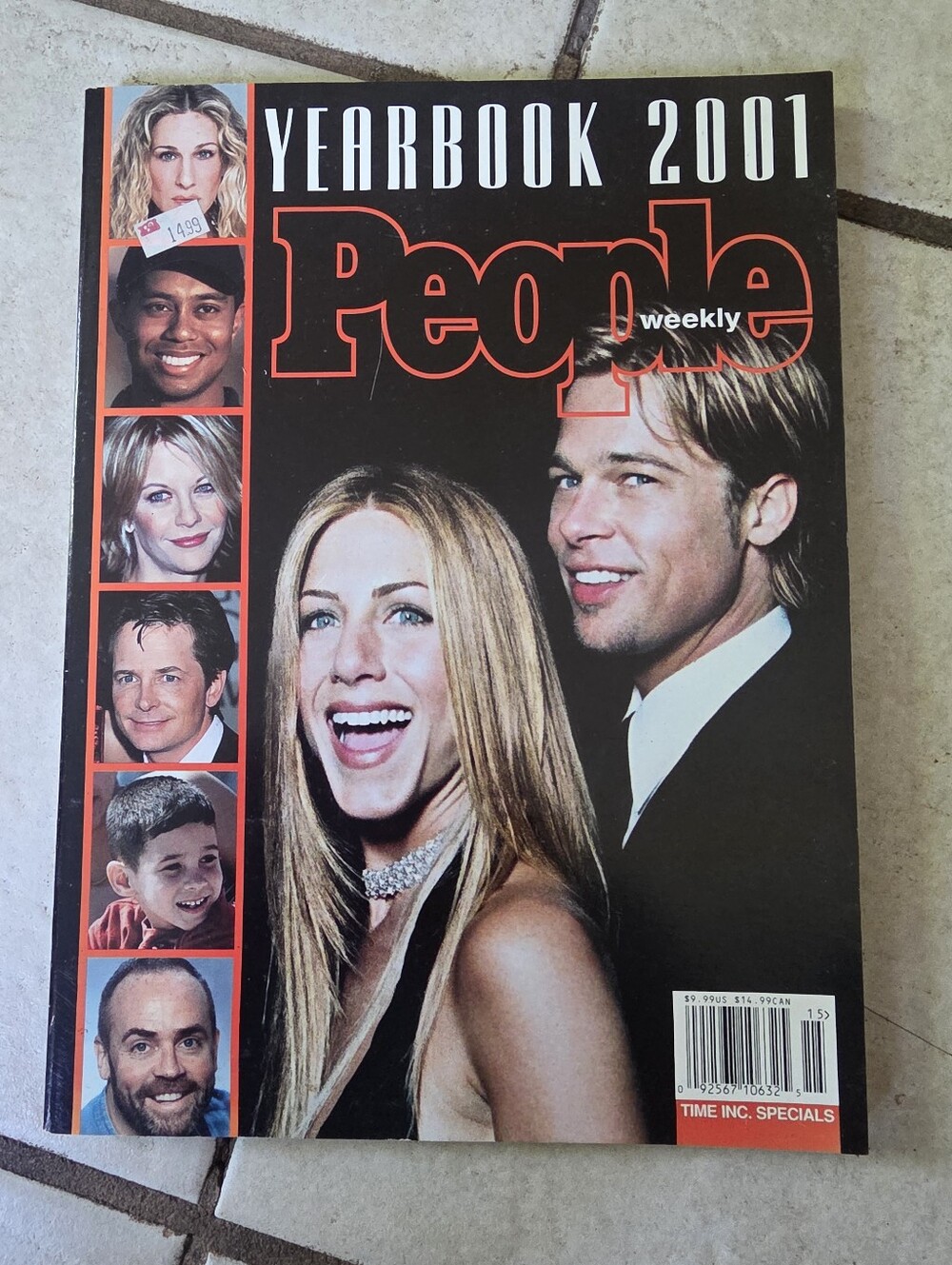 Vintage People Magazine Yearbook 2001 Brad Pitt, Jennifer Aniston Issue